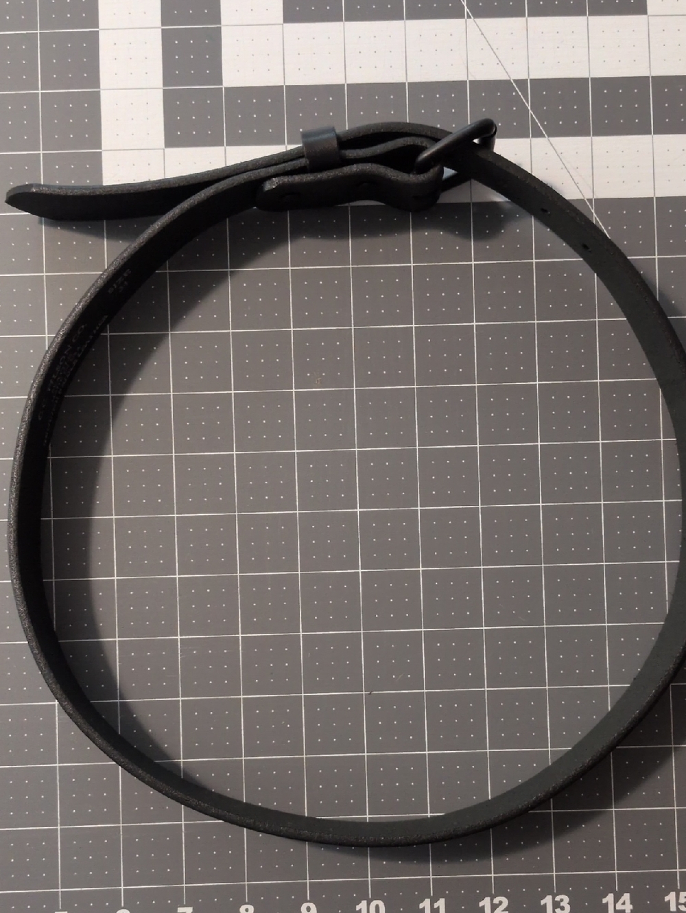 Filson Simple Black Leather Belt
